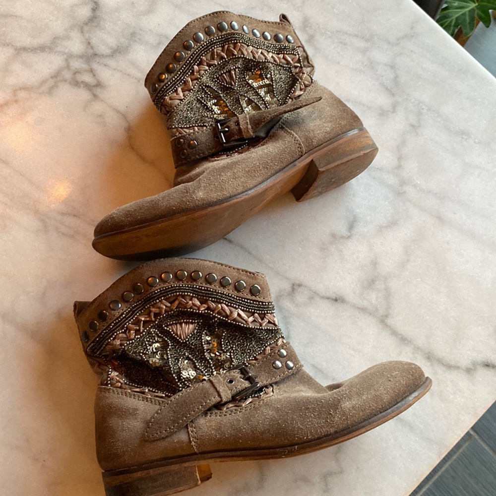 Naughty Monkey Studded Ankle Boots